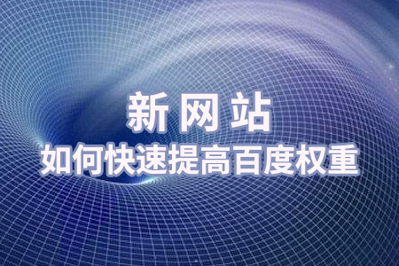 新網(wǎng)站如何快速提高權(quán)重？